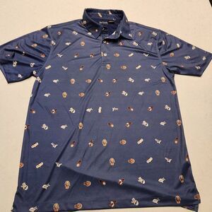 Backspin golf threads golf polo. Size L